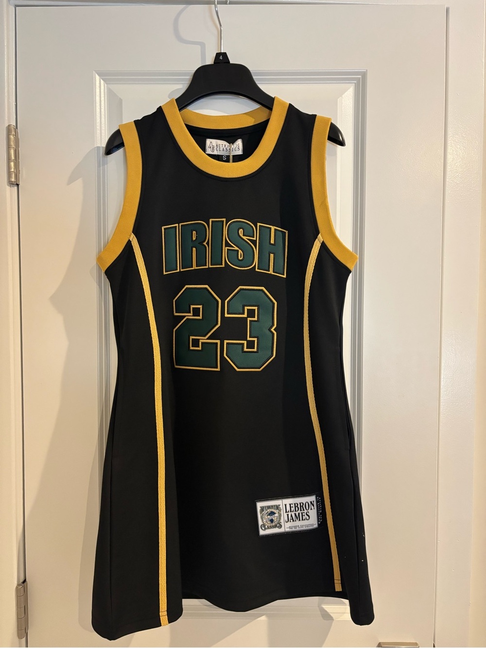 LeBron James Black & Gold 'Irish 23' Jersey Dress